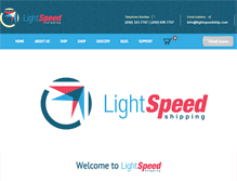 Tablet Screenshot of lightspeedship.com